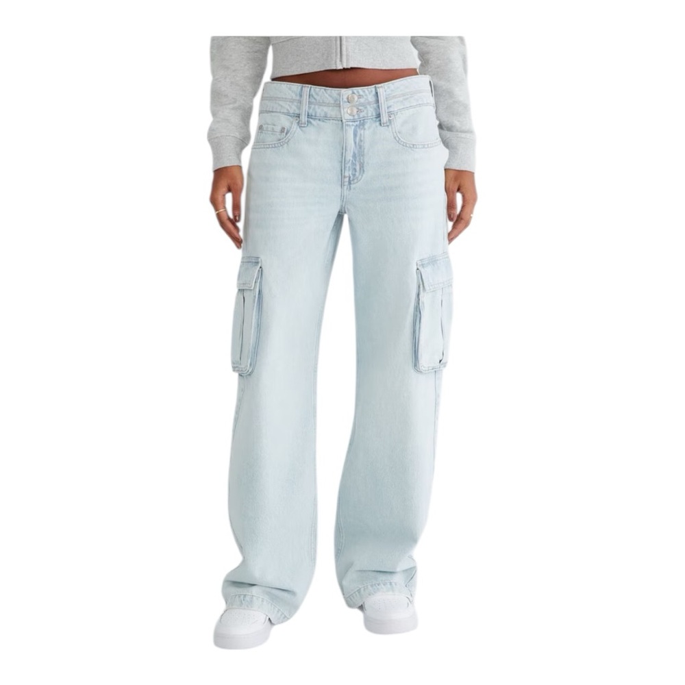 Aeropostale Low-Rise Baggy Wide Leg Cargo Jean | nwot | 0S